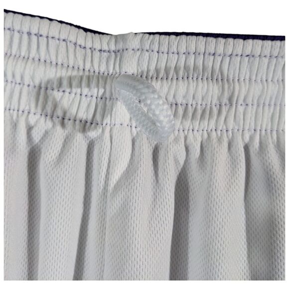 Purple and White Reversible Basketball Shorts Mens Size Small Drawstring Sports - Picture 9 of 10